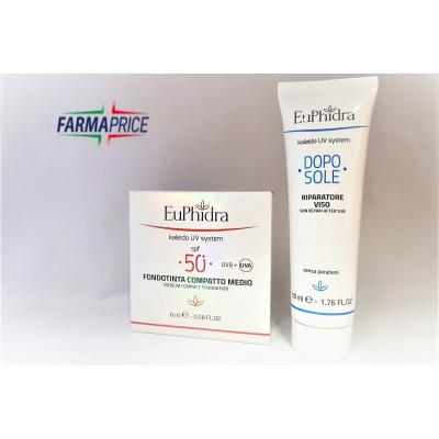 Euphidra fondotinta compatto 50+scuro  + crema doposole viso